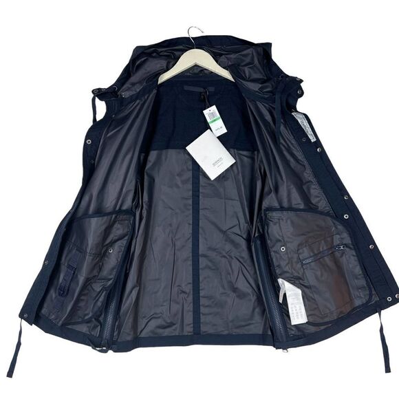 New Sempach Men US L Blue Jacket Hooded Coat Breathable Adjustable Windbreaker - Picture 4 of 16